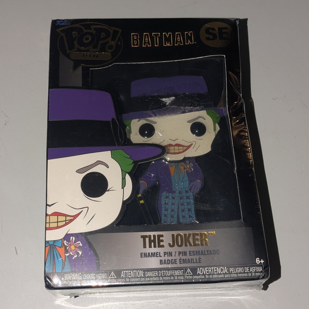 Funko Pop Pin DC The Joker SE MIB MISB SEALED ENAMAL TARGET COMICS BATMAN